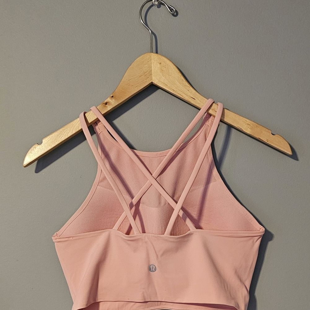 Lululemon like a cloud high neck long line bra
